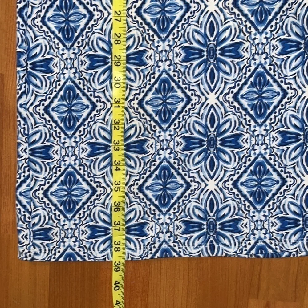 Rafaella women’s blue tribal geo print midi dress with cut out detail - Picture 7 of 7